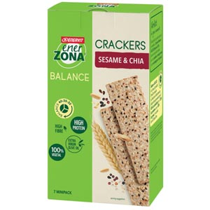 Enerzona Crackers Sesamo E Chia Multipack