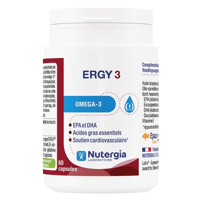 Ergy 3 Integratore Alimentare Omega 3 60 Capsule