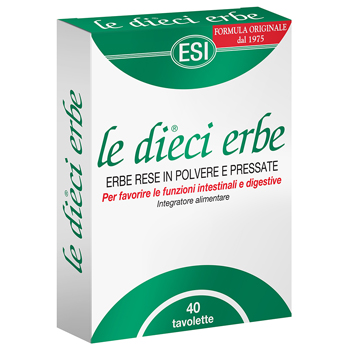 Esi Le Dieci Erbe 40 Per Funzioni Digestive Tavolette