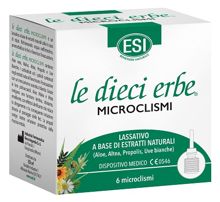 Esi Le Dieci Erbe 6 Microclismi Da 10 Ml