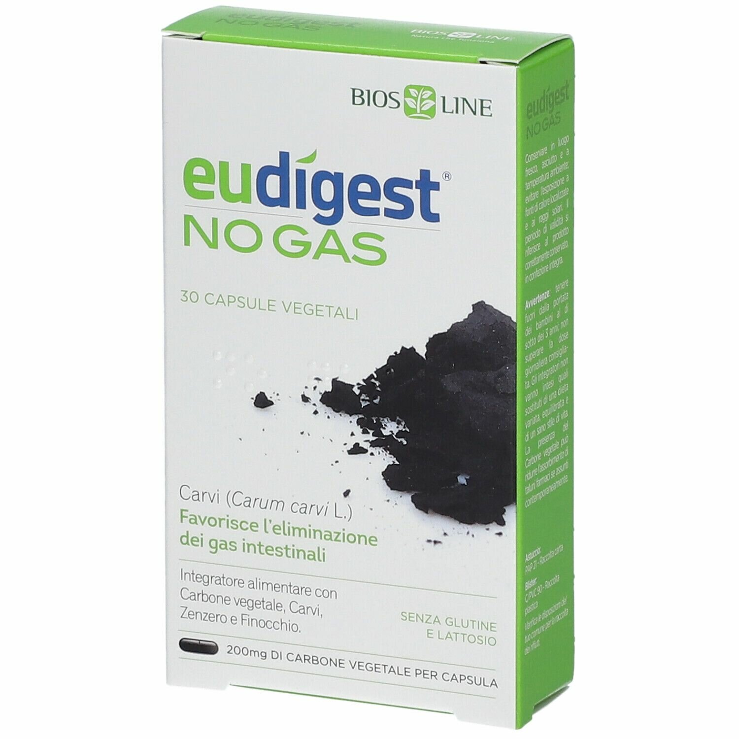 Biosline Eudigest No Gas Intestinali 30 Capsule Vegetali
