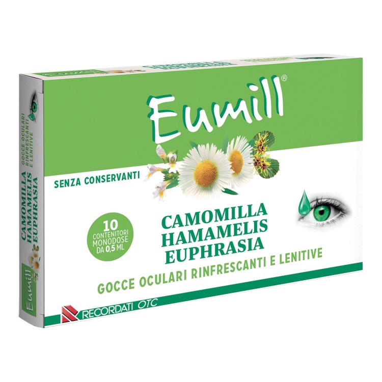 Eumill Gocce Oculari Camomilla Hamamelis Euphrasia 10 Flaconi