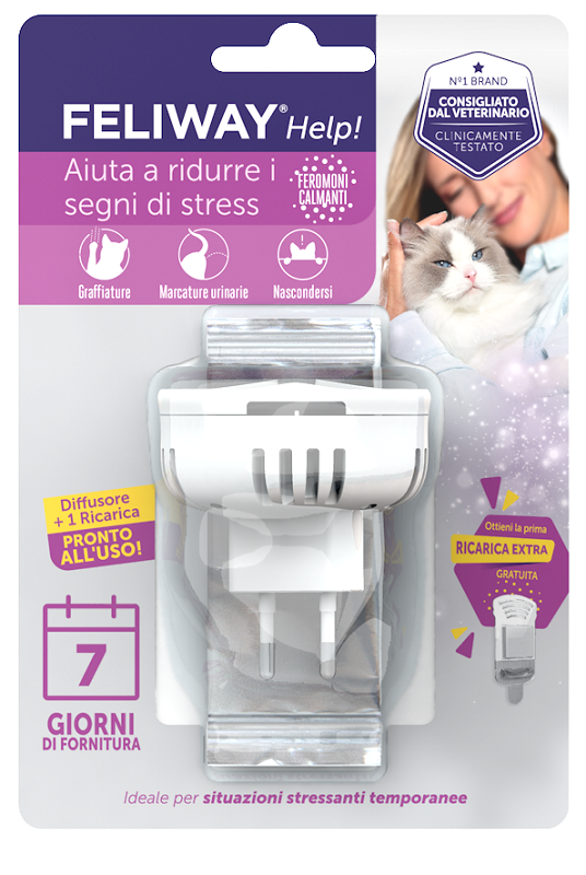 Feliway Help Diffusore + Ricarica Per Stress Gatto