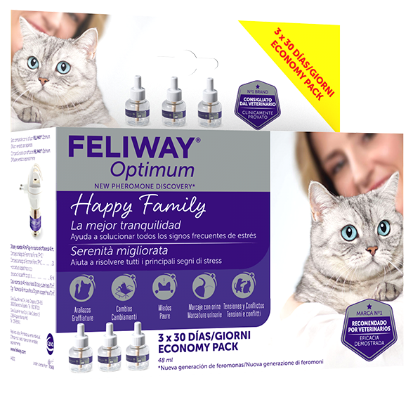 Feliway Optimum Refill 3 Ricariche 48 Ml