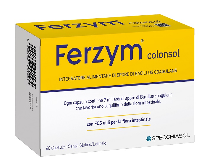 Specchiasol Ferzym Colonsol Integratore Alimentare 40 Capsule