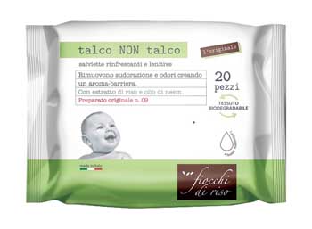 Fiocchi Di Riso Talco Non Talco 20 Salviette