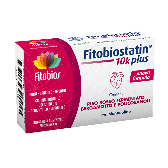 Fitobiostatin 10k Plus Integratore Di Monacolina K 30 Compresse