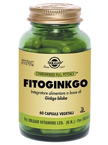 Solgar Fitoginkgo Integratore Alimentare 60 Capsule