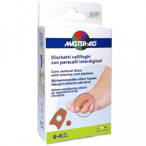 Master Aid Footcare Dischetti Callifughi Con Paracalli 6 Pezzi