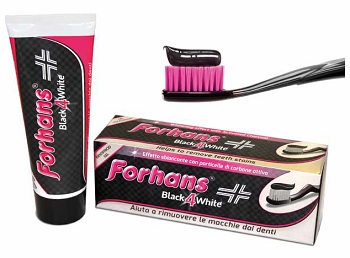 Forhans Dentifricio Gel Black4white