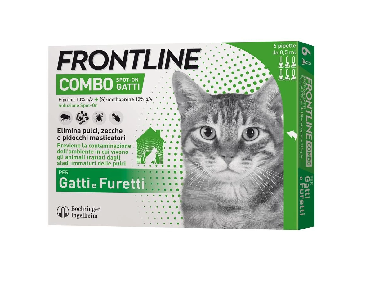 Frontline Combo Gatti 6 Pipette 0,5 Ml