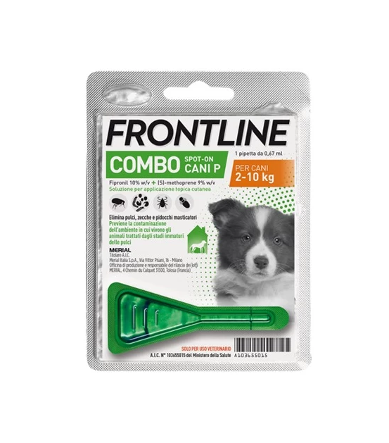 Frontline Combo Per Cani Cuccioli 1 Pipetta Per Pulci Da 0,67 Ml