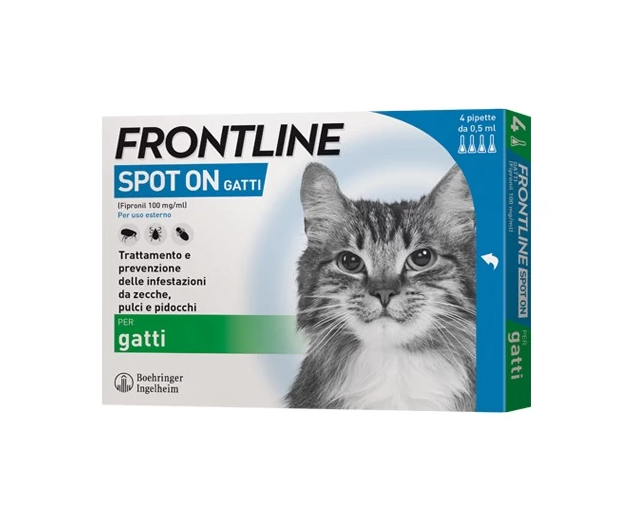 Frontline Spot On Gatti 4 Pipette 0,5 Ml