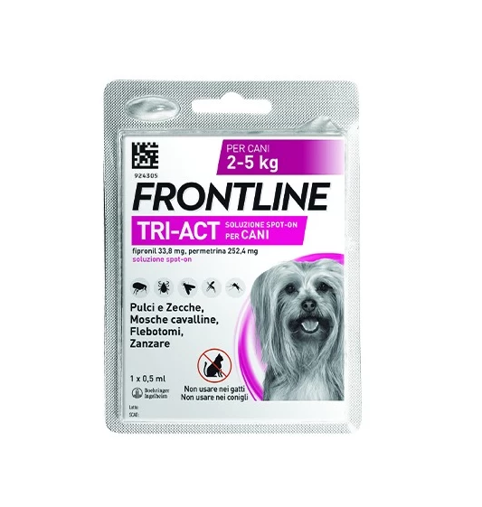 Frontline Tri-act 1 Pipetta Singola 0,5 Ml 2-5 Kg