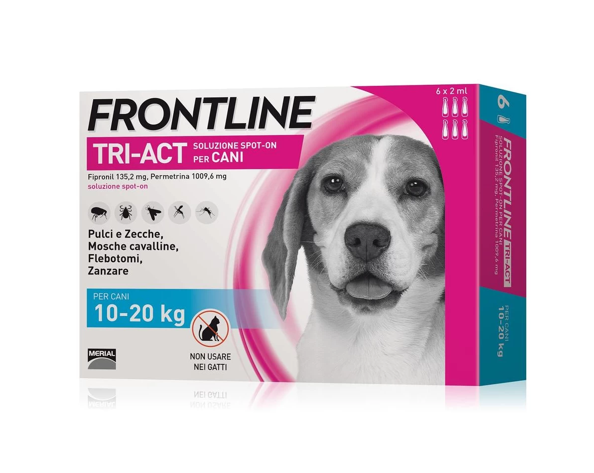Frontline Tri-act 6 Pipette 2 Ml 10-20 Kg