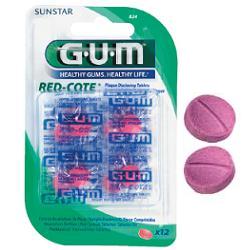 Gum Red-cote Rivelatore Di Placca 12 Pastiglie