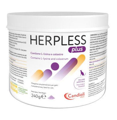 Herpless Plus Polvere Contro Herpes Gatti 240 Gr