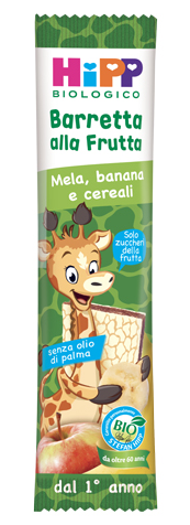 Hipp Bio Barretta Alla Frutta Mela, Banana E Cereali
