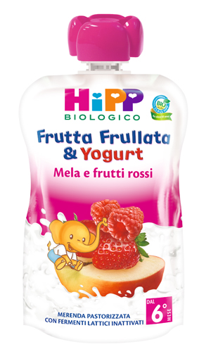 Hipp Bio Frutta Frullata & Yogurt Mela E Frutti Rossi