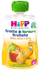 Hipp Bio Frutta & Verdura Mela, Pera E Zucca