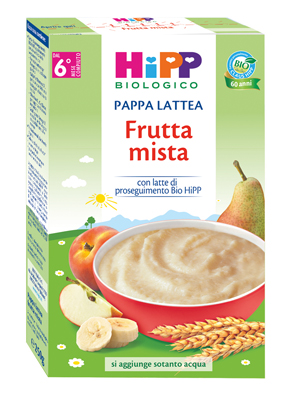 Hipp Bio Pappa Lattea Frutta Mista