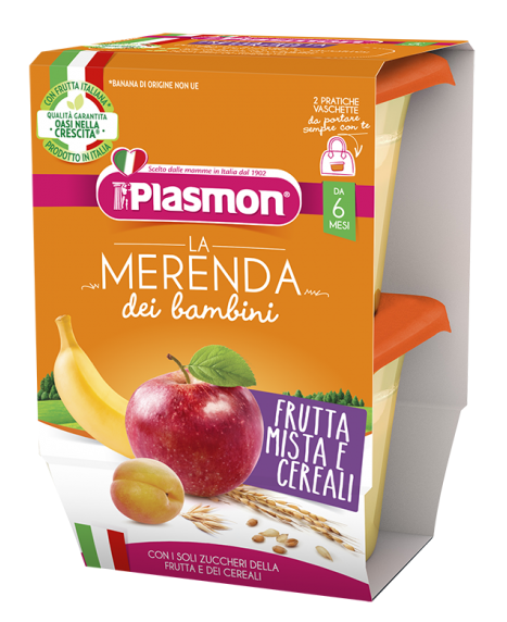 La Merenda Dei Bambini Frutta Mista E Cereali
