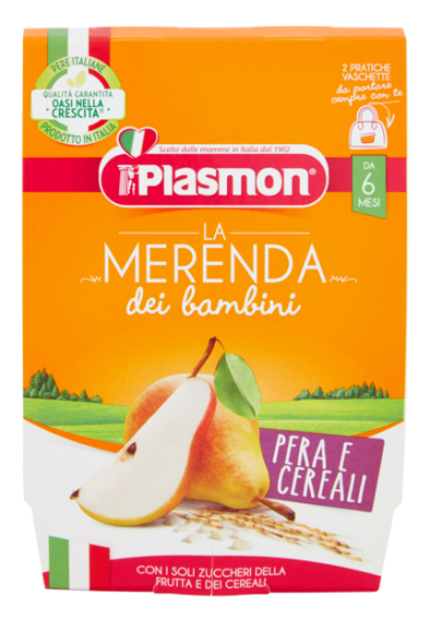 La Merenda Dei Bambini Pera E Cereali 