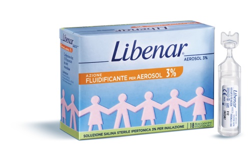 Libenar Aerosol Ipertonico Per Eliminare Il Muco 18 Fiale 3%