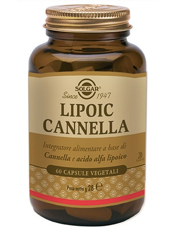 Solgar Lipoic Cannella Integratore Alimentare 60 Capsule