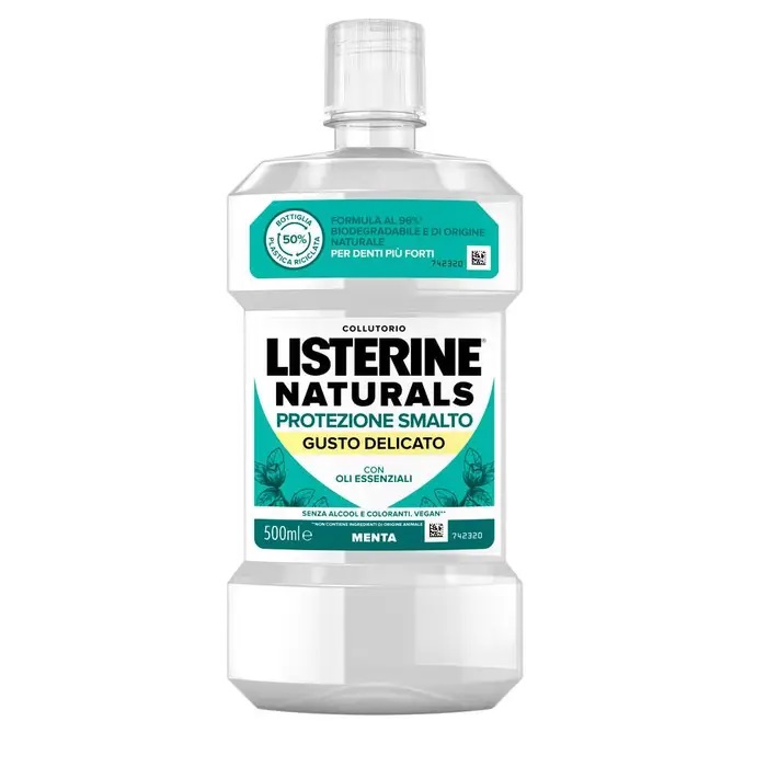 Listerine Naturals Protezione Smalto Collutorio 500 Ml