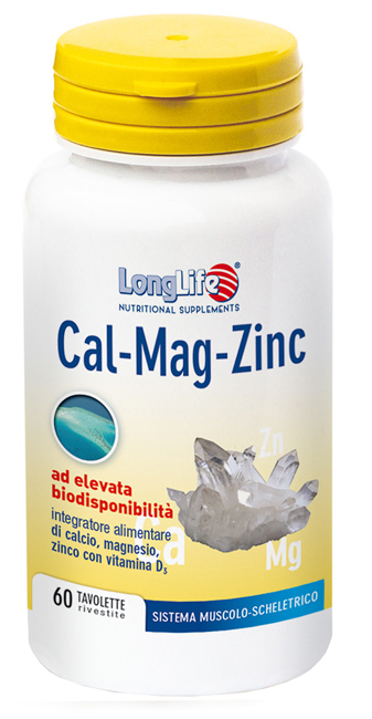 Longlife Calcio, Magnesio E Zinco 60 Tavolette