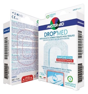 Master Aid Drop Med Tessuto Non Tessuto 10x12 Cm