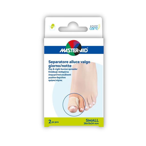 Master Aid Separatore Alluce Valgo Giorno Notte 2 Pezzi Taglia S