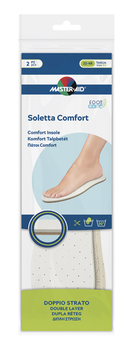 Master Aid Soletta Comfort Doppio Strato 2 Pezzi