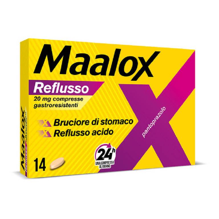 Maalox Reflusso E Bruciore Di Stomaco 14 Compresse 20 Mg