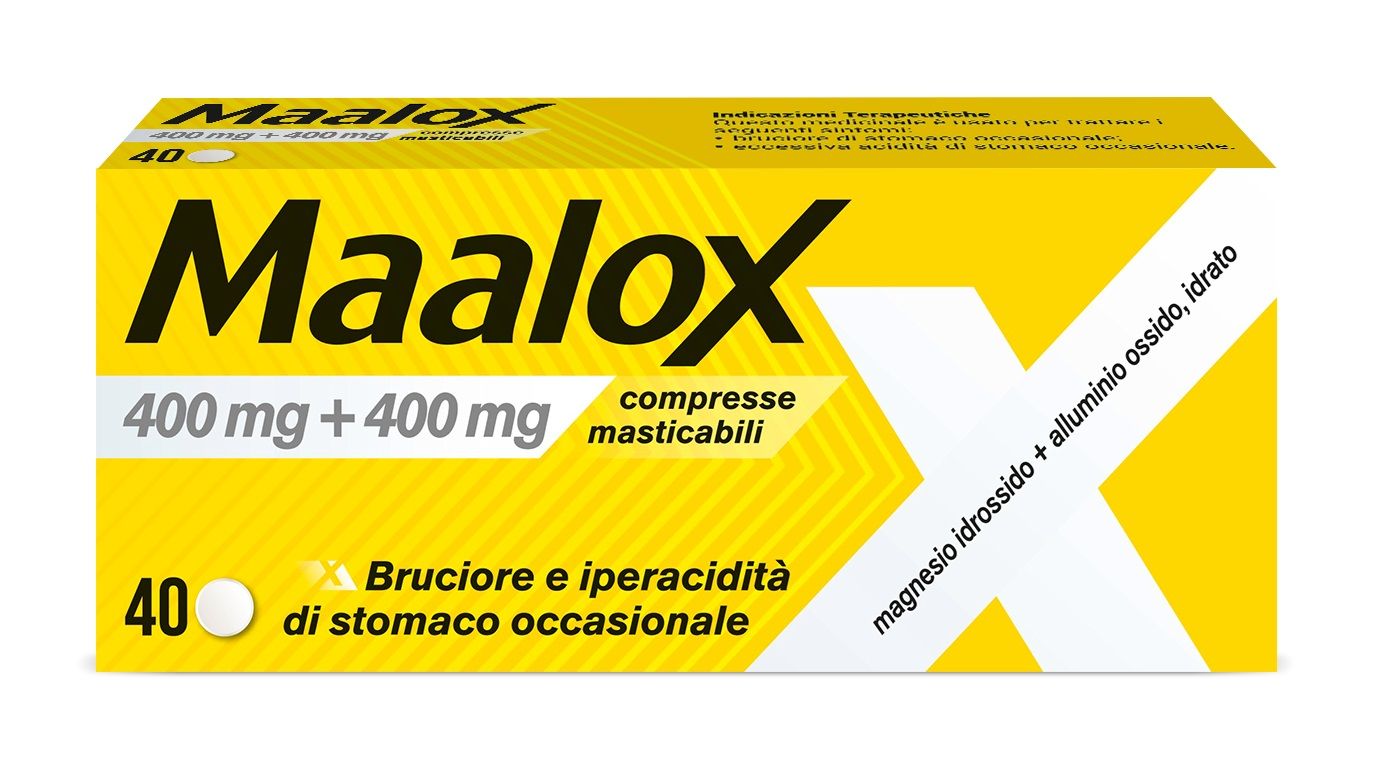 Maalox Bruciore E Iperacidità Gusto Limone Senza Zucchero