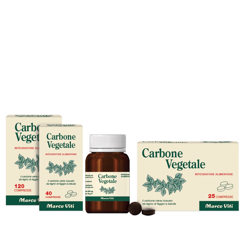 Marco Viti Carbone Vegetale Per Gonfiore Addominale 25 Compresse