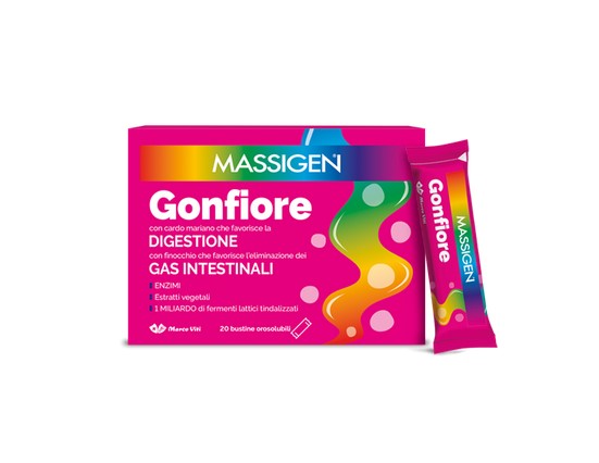 Massigen Gonfiore Per Disturbi Gastrointestinali 20 Stick