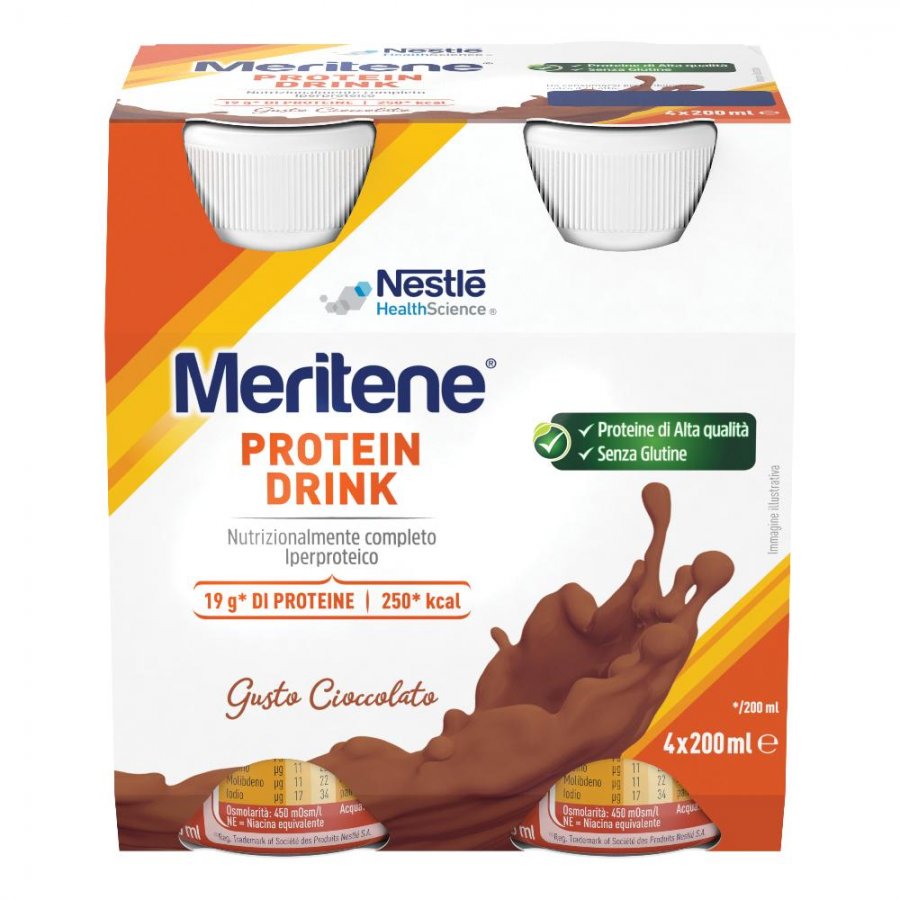 Nestlé Meritene Drink Cioccolato Integratore Alimentare 200 Ml