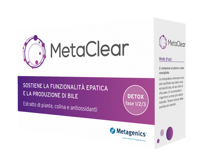Metaclear Integratore Alimentare Funzione Epatica 60 Compresse