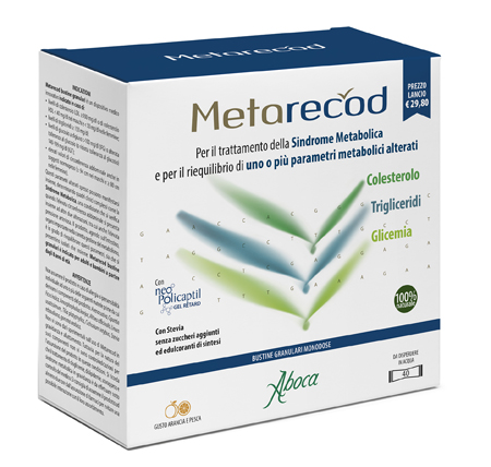Aboca Metarecod Trattamento Sindrome Metabolica 40 Bustine