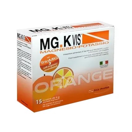 Mg K-vis Integratore Alimentare Magnesio E Potassio 15 Bustine