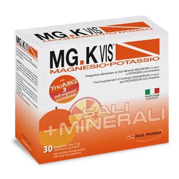 Mg K-vis Integratore Alimentare Magnesio E Potassio 30 Bustine