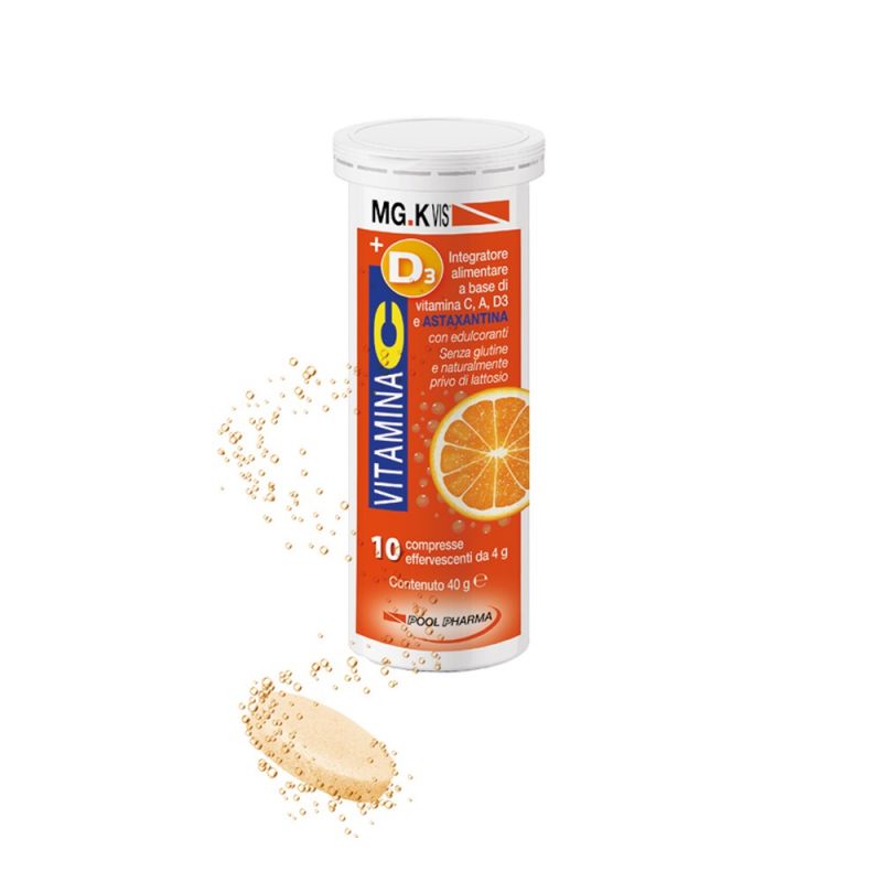Mgk Vis Vitamina C+d3+a+ Astaxantina 10 Compresse