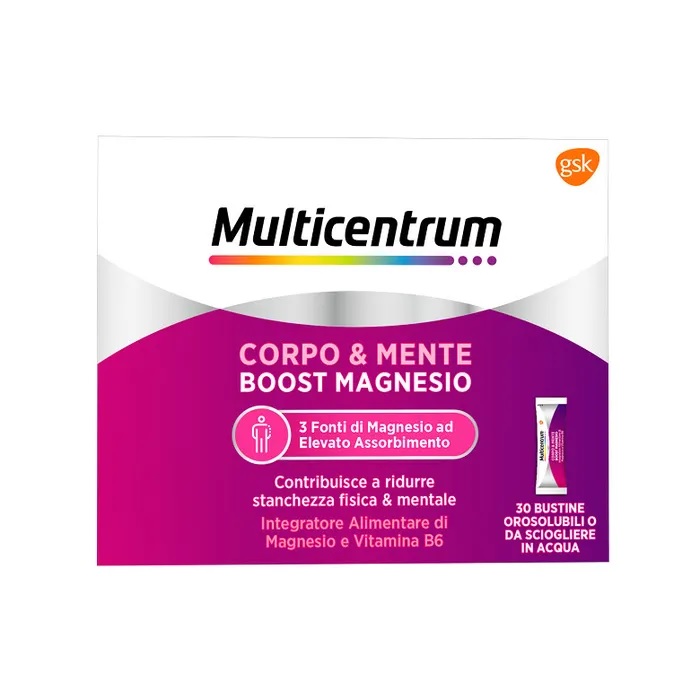 Multicentrum Boost Magnesio Integratore Alimentare 30 Bustine