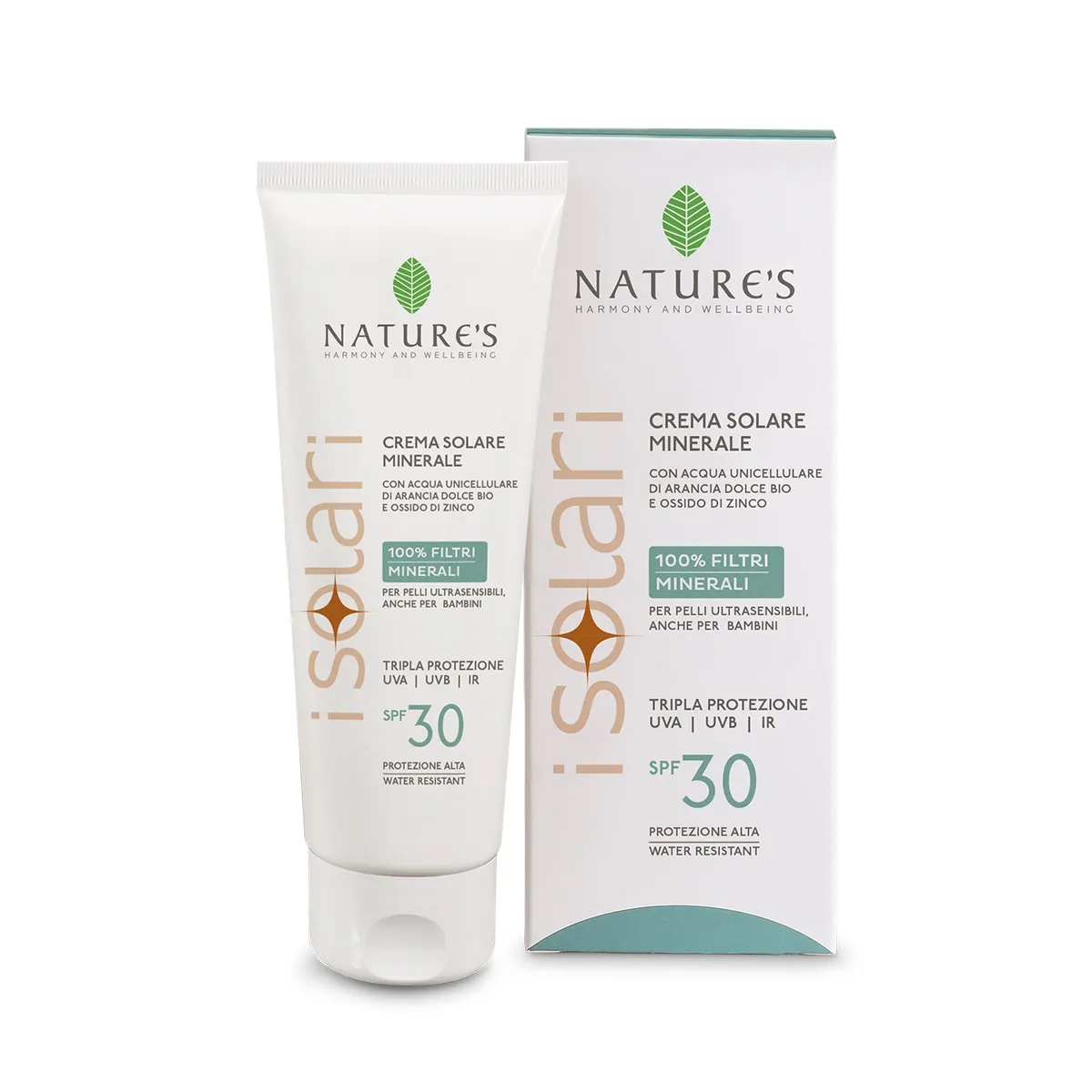 Nature's I Solari Crema Viso E Corpo Spf 30 Tubetto Da 100 Ml