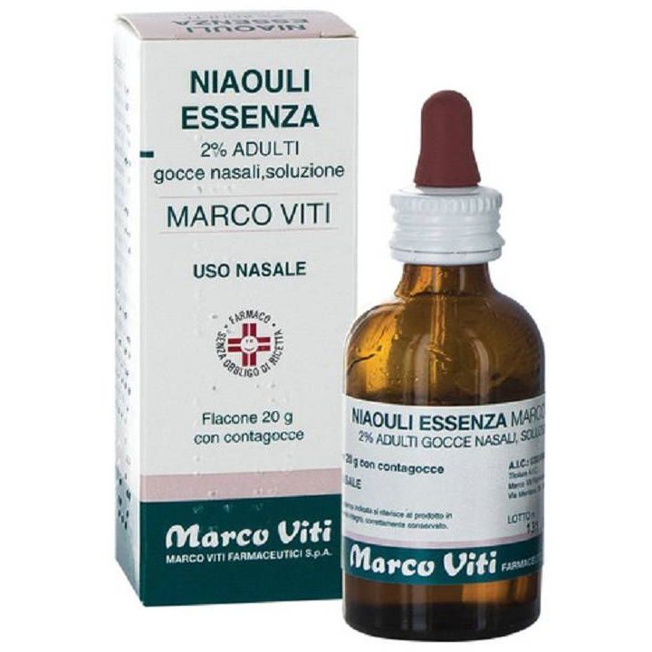 Marco Viti Adulti Niaouli Essenza 2% Gocce Nasali 20 G