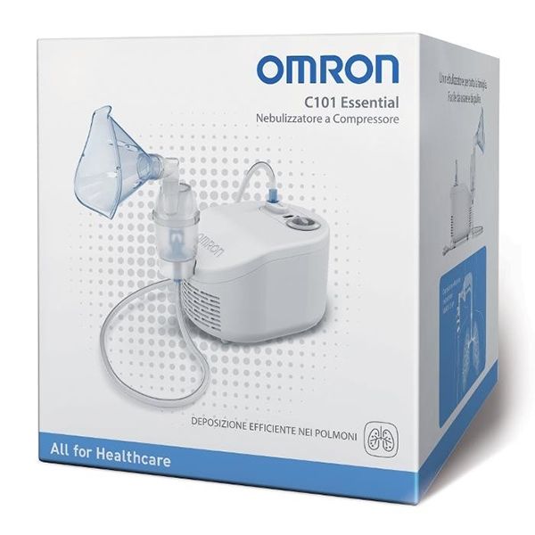 Omron Nebulizzatore Vie Respiratorie Pistone C101 Essential
