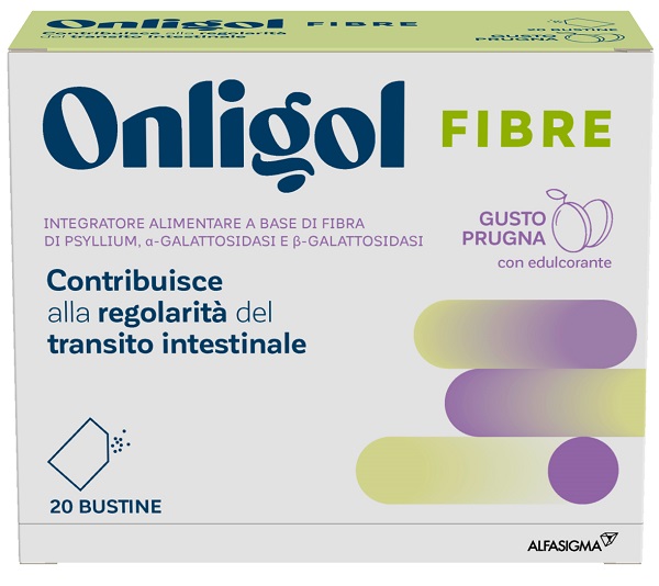 Onligol Fibre Regolarità Intestinale Prugna 20 Bustine