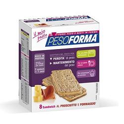Pesoforma Sandwich Prosciutto-formaggio 8 Pezzi